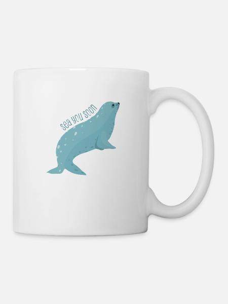 Meerestiere - Tasse - Weiß