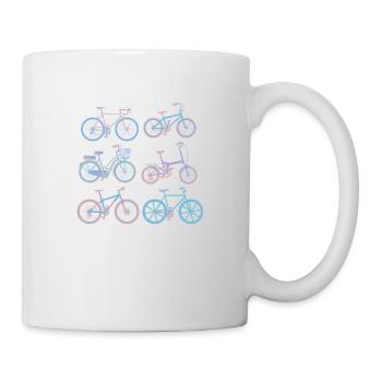 Fahrrad - Tasse - Weiß - Rechts