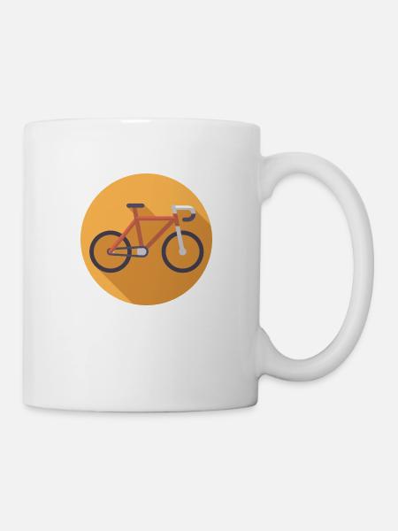 Fahrrad - Tasse - Weiß