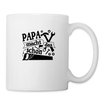 Papa macht das schon - Tasse - Weiß - Rechts