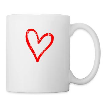 Liebesherz Techno Zitat - Tasse - Weiß - Rechts