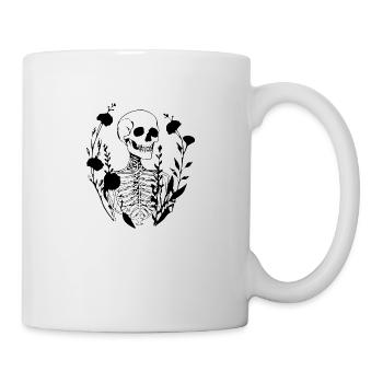 Skeleton Costume Bones Halloween Horror - Mug - white - Right