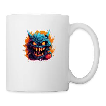 Halloween Monster - Tasse - Weiß - Rechts
