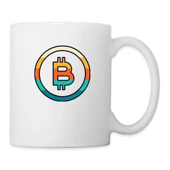 Bitcoin retro - Mug blanc - blanc - Droite