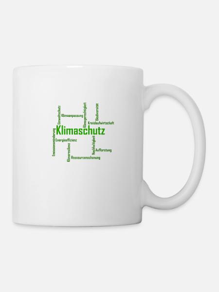 Klimaschutz - Tasse - Weiß