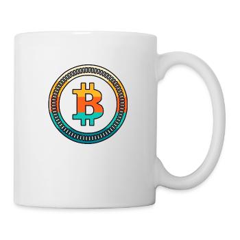 Bitcoin rétro - Mug blanc - blanc - Droite