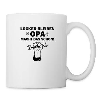 Handwerker Handyman Handwerk Werkzeug Baustelle - Tasse - Weiß - Rechts
