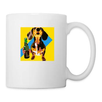 Beer Dachshund - Mug - white - Right