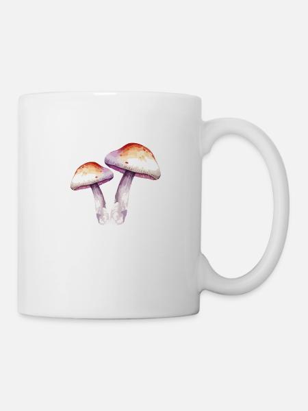 pilze - Tasse - Weiß