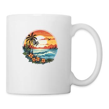 Comes Sun Beach 2023 Tropical Hello Summer - Mug - white - Right