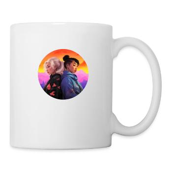 LGBTQAI+ Deux personnes - Mug blanc - blanc - Droite