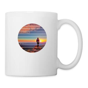 Wandern Bergwanderer Bergwandern Wanderung - Tasse - Weiß - Rechts