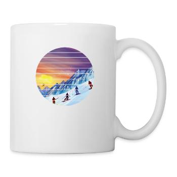 Skier Ski Skiing Ski Design Skiing Outfit - Mug - white - Right