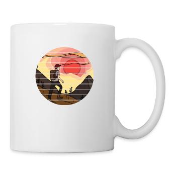 Bergwandern Wandern Bergwanderer Wanderung - Tasse - Weiß - Rechts