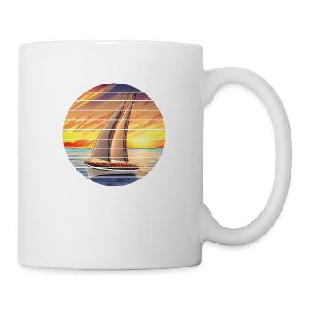 Sailing, Sailing, Sailing, Sailboat, Sailing Ship - Mug - white - Right