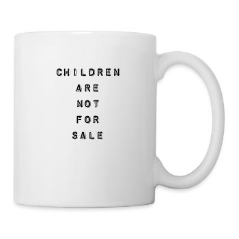 T-Shirt « Les enfants ne sont pas à vendre » - Mug blanc - blanc - Droite