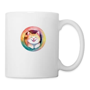Katze - Tasse - Weiß - Rechts