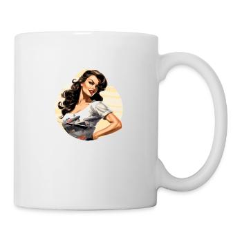 Pinup Maelys pilot - Mug - white - Right