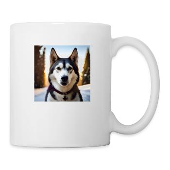 Husky - Tasse - Weiß - Rechts