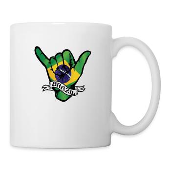 Brazil Shaka - Tasse - Weiß - Rechts