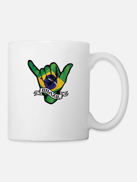 Brésil Shaka - Mug blanc - blanc