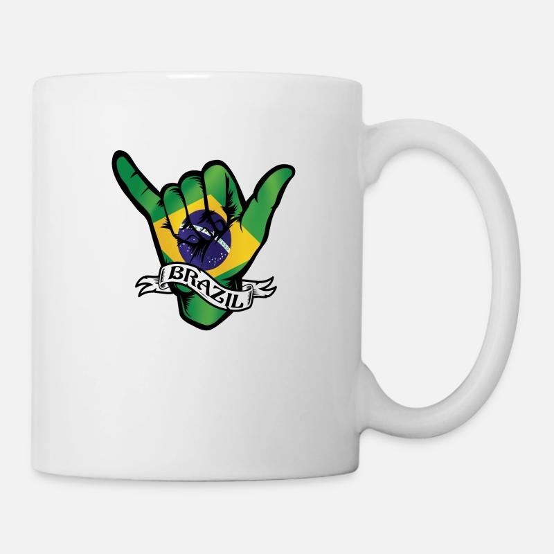 Brésil Shaka - Mug blanc - blanc
