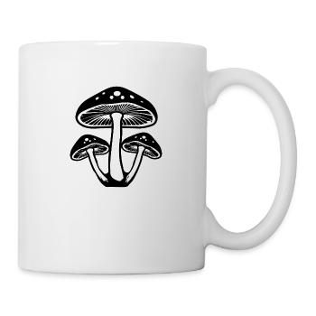 Pilz Pilzsammler Pilze Fungi - Tasse - Weiß - Rechts