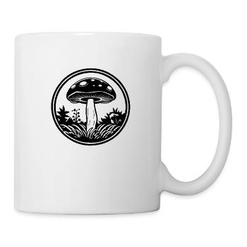 Pilz Pilzsammler Pilze Fungi - Tasse - Weiß - Rechts