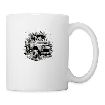 MegaTrucker LKW - Tasse - Weiß - Rechts