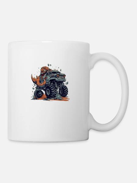 Monster truck Turbo Monster - Mugg - vit