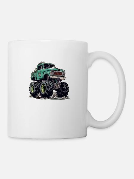 Monstertruck RoadWarrior - Tasse - Weiß