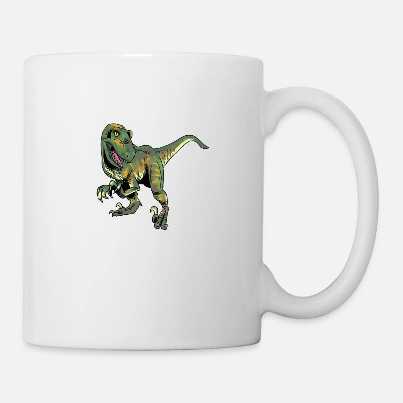 Velociraptor - Tasse - Weiß