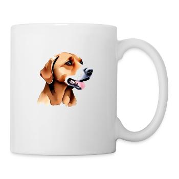 Charmanter Kakaohund - Tasse - Weiß - Rechts