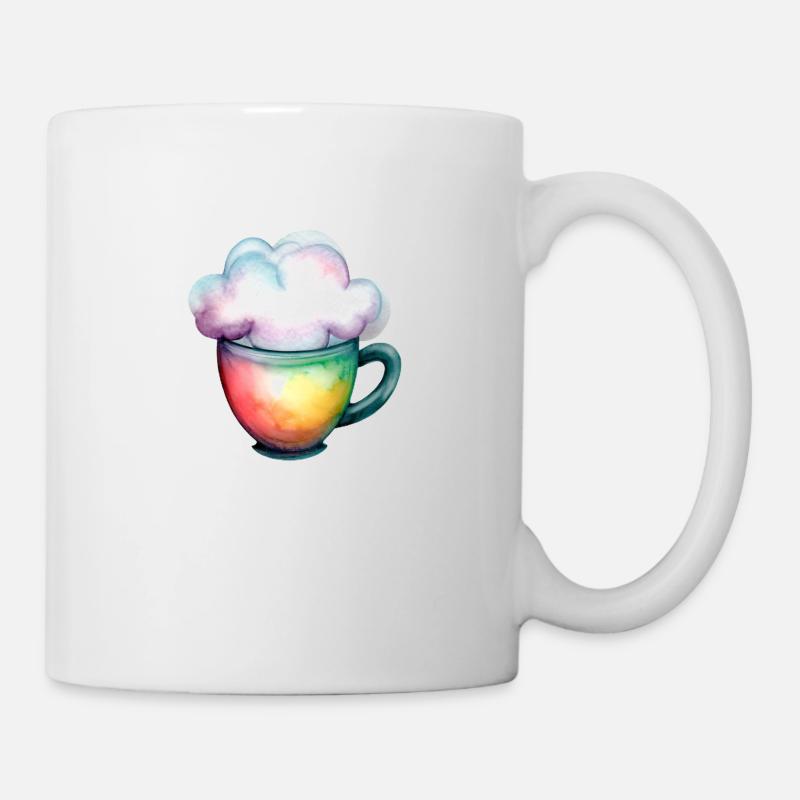 Café avec un nuage - Mug blanc - blanc