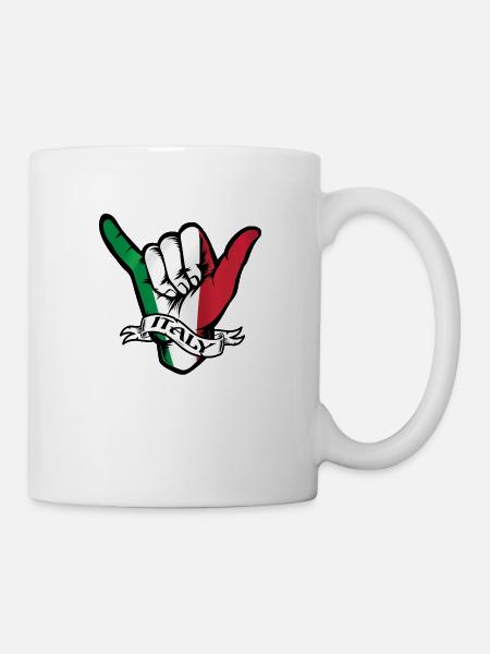 Italy Shaka - Tasse - Weiß
