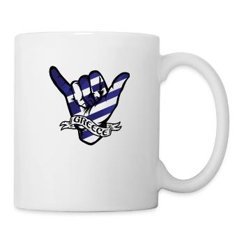 Greece Shaka - Tasse - Weiß - Rechts