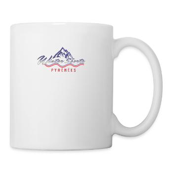Große Pyrenäen Frankreich Wintersport - Tasse - Weiß - Rechts