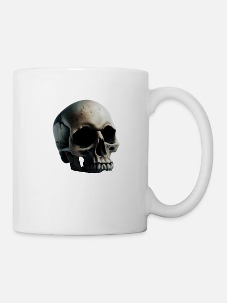 Toten Kopf - Tasse - Weiß