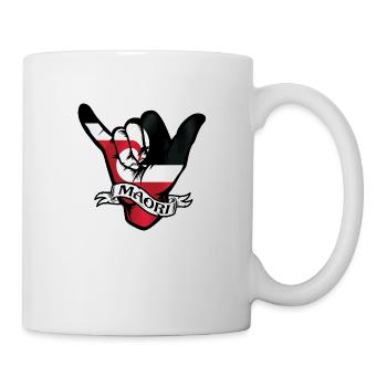 Maori Shaka - Tasse - Weiß - Rechts