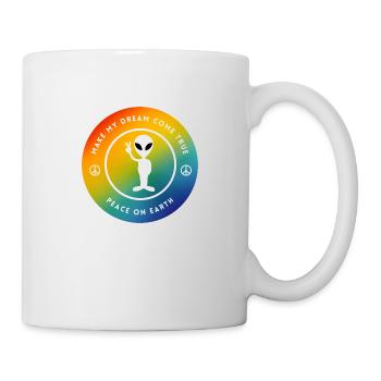 Weltfrieden - Tasse - Weiß - Rechts