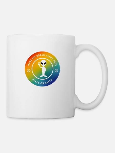 Weltfrieden - Tasse - Weiß