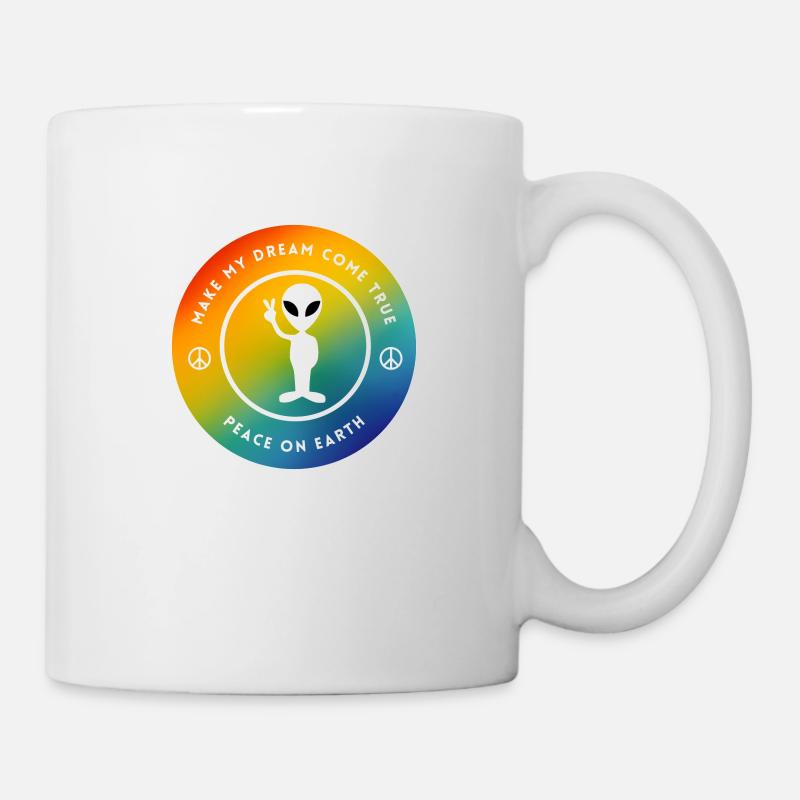 Weltfrieden - Tasse - Weiß
