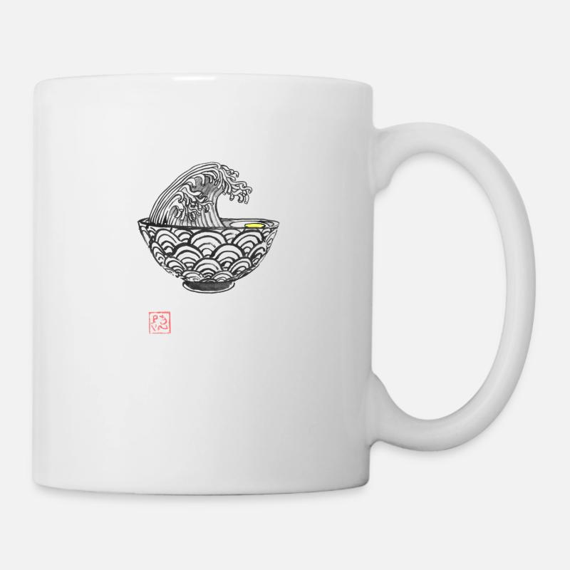 ramen wave - Mug blanc - blanc
