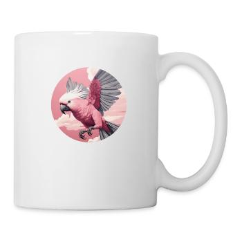 Fliegender Kakadu - Tasse - Weiß - Rechts