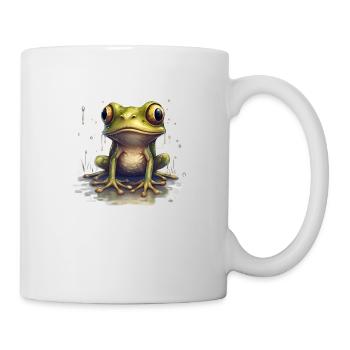 Les grenouilles sont sensibles aux conditions météorologiques - Mug blanc - blanc - Droite