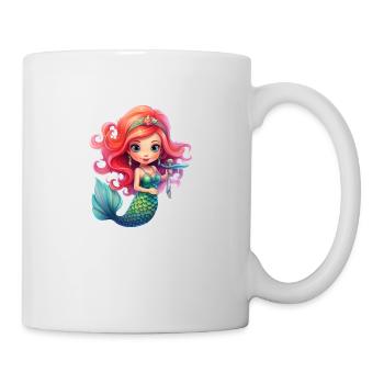 Small, cute mermaid, cute motif children - Mug - white - Right
