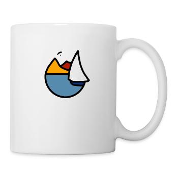 sailing and paragliding - Mug - white - Right