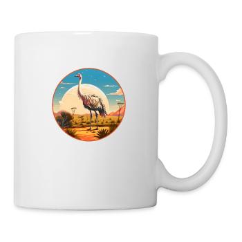 Autruche - Mug blanc - blanc - Droite