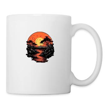 Sunset in the Azores - Mug - white - Right