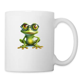 Frogs don't really need glasses - Mug - white - Right